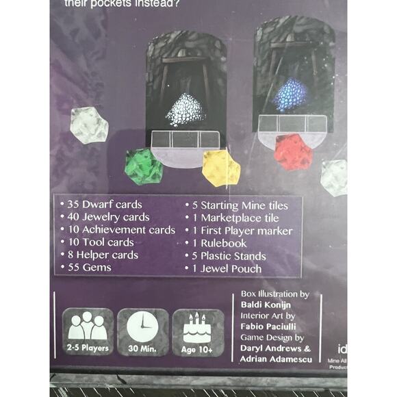 Mine All Mines Board Game by Daryl Andrews 2017 IDW Games, New and Sealed - Picture 4 of 7